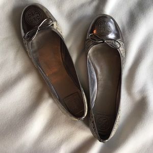 Tory Burch snakeskin flats